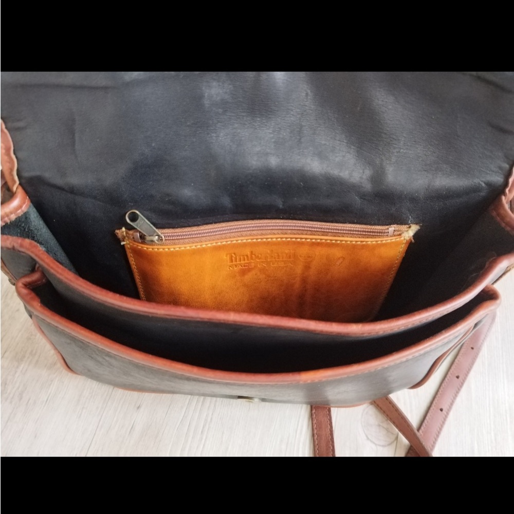 TIMBERLAND LEATHER SACHEL BAG vintage - Picture 6 of 10